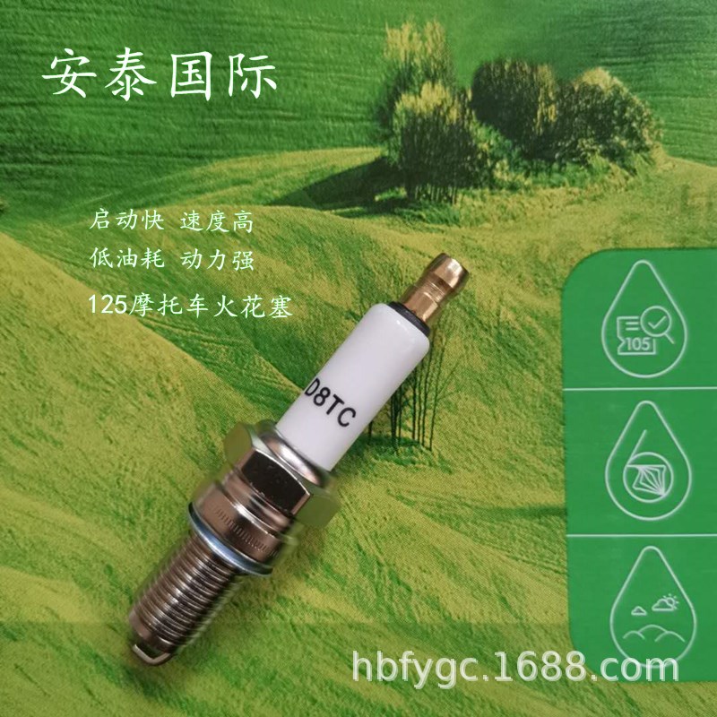 125摩托車火花塞D8TC山地騎行摩托必備配件四沖程250賽車火花塞