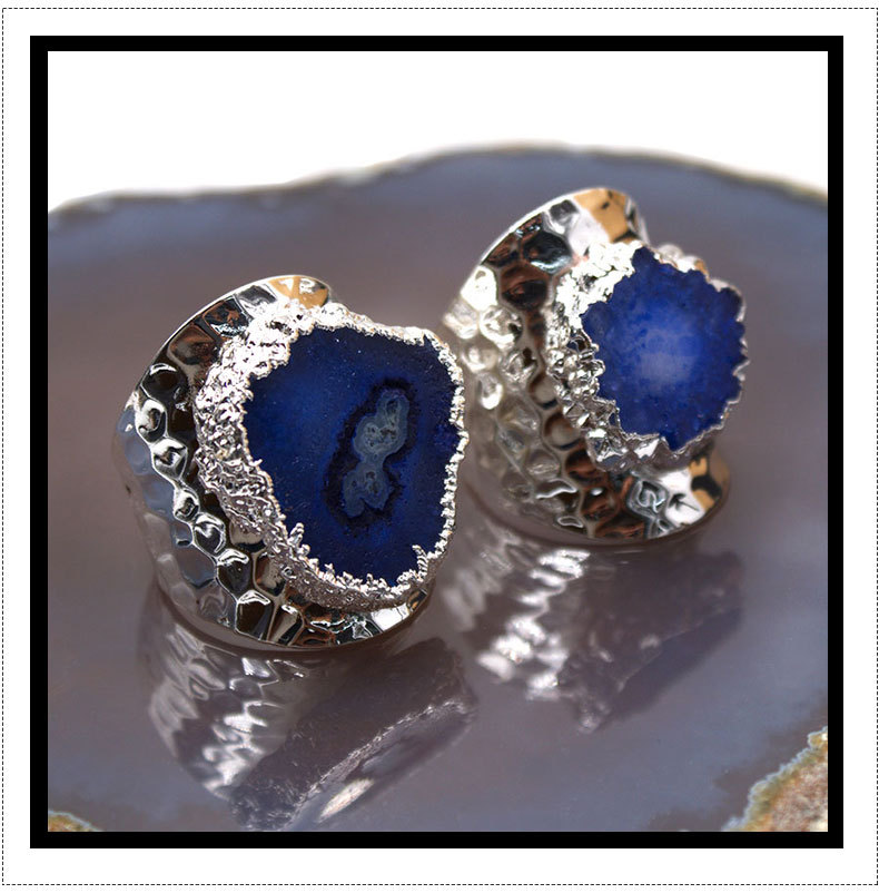 Fashion Geometric Crystal Plating Inlay Crystal Open Ring 1 Piece