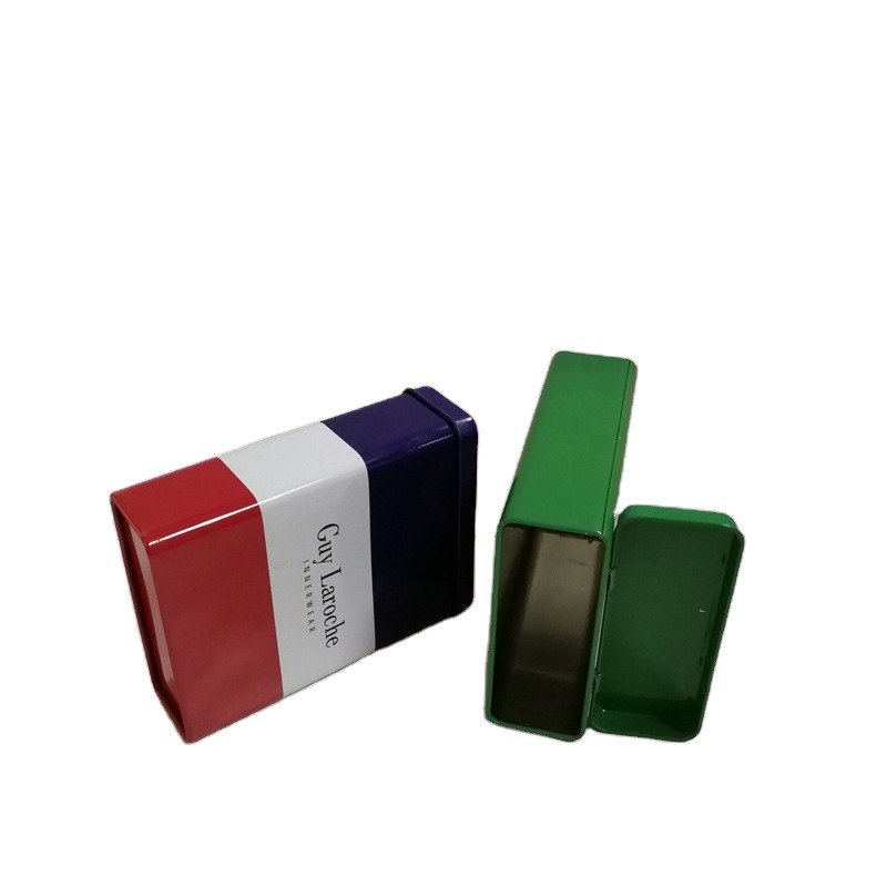 Estaño tailandés caja de cigarrillos electrónicos ropa lata caja de embalaje caja de almacenamiento cigarro lata de tapa flip