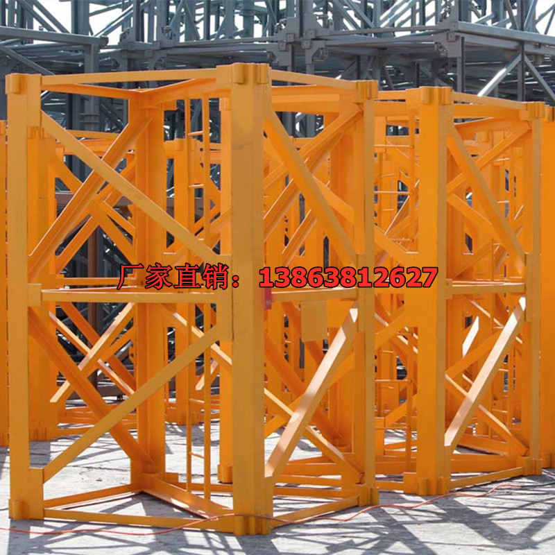 47米臂长4吨塔机 固定式吊塔 带塔帽塔机 小型塔机