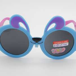 2020儿童新款兔子造型太阳镜有现货，儿童太阳镜，UV400, 6色混