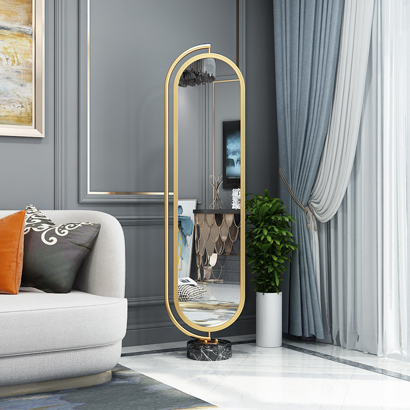 全身镜落地旋转家用网红ins轻奢风北欧女生简约卧室少女穿衣镜|ms