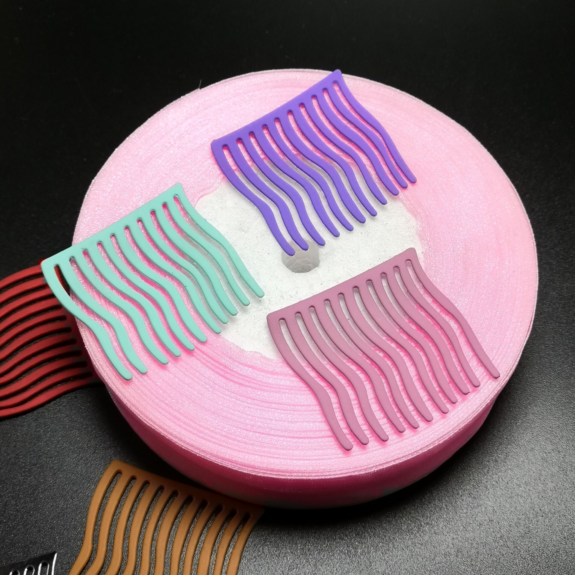 Candy colored comb ins Simplicity Metal Card issuance No trace Bangs the republic of korea Hairpin non-slip Combs