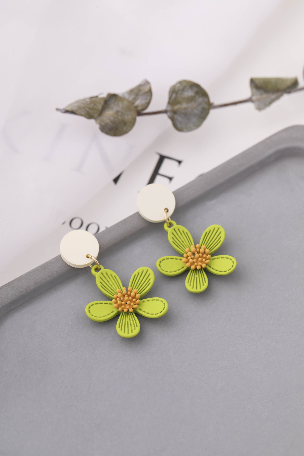 Fashion Cute Butterfly Shape Flower Drop Earrings display picture 4