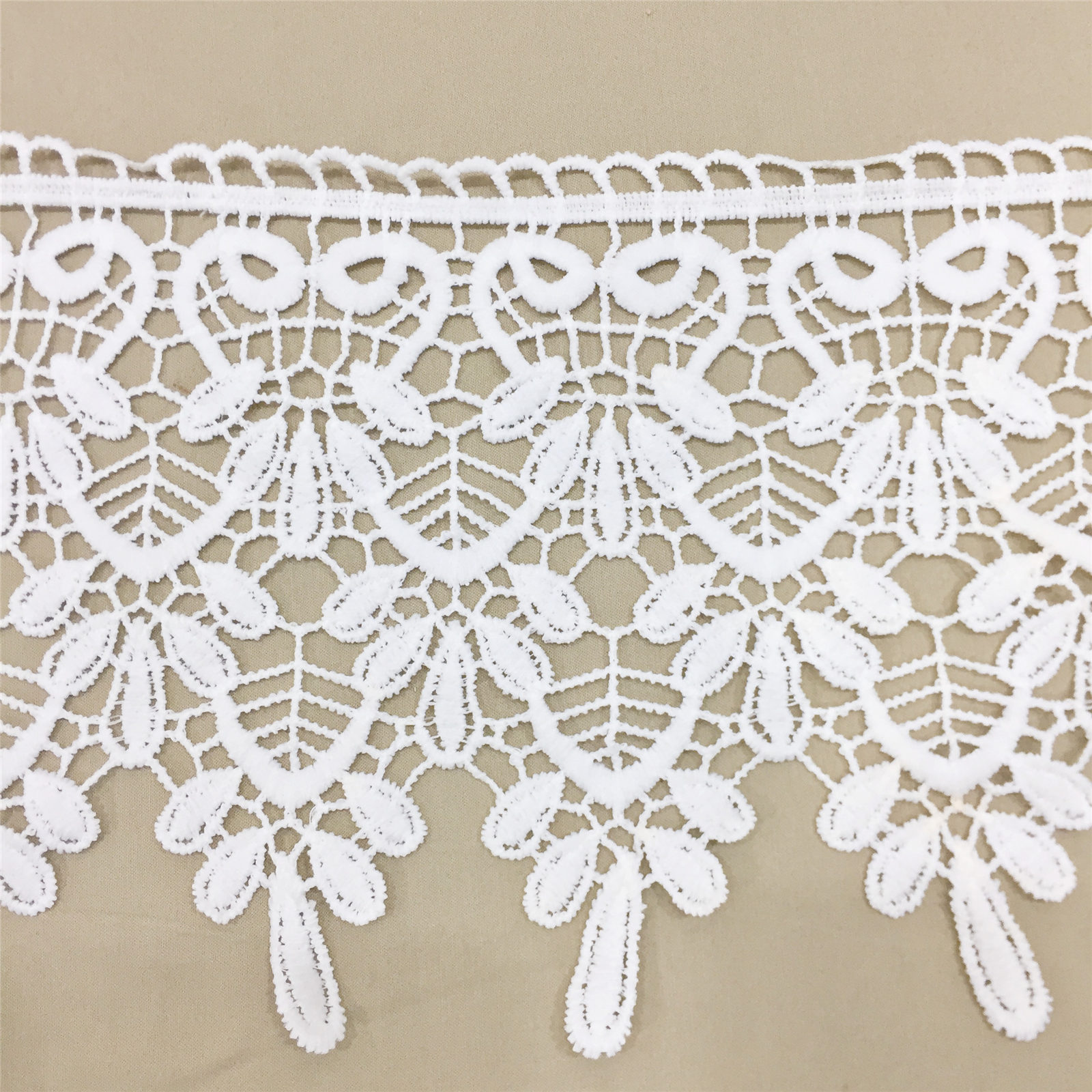 镂空勾花水溶花边17CM宽牛奶丝服装服饰手工DIY辅料蕾丝大条码