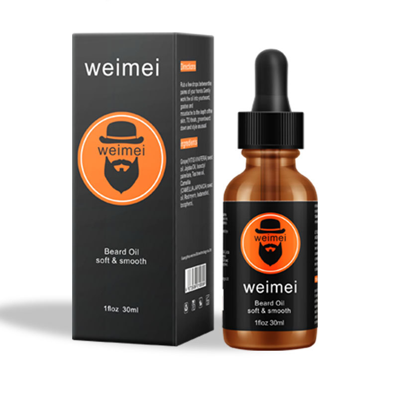 跨境專供weimei 胡須油男生胡子護理油增長液保濕柔順去胡屑OEM