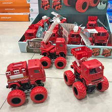 润盛6638城市惯性消防车 四驱双动力儿童玩具车模型（12个一盒）