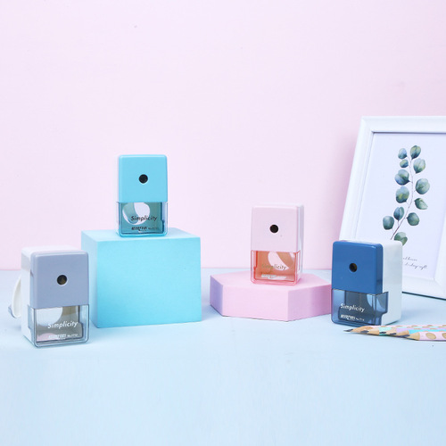 7710 alloy steel core pencil sharpener cartoon hand-operated pencil sharpener automatic pen-feeding pen-turning knife drainage pencil sharpener