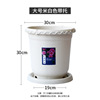 Plastic resin, breathable flowerpot for growing plants, increased thickness, roses