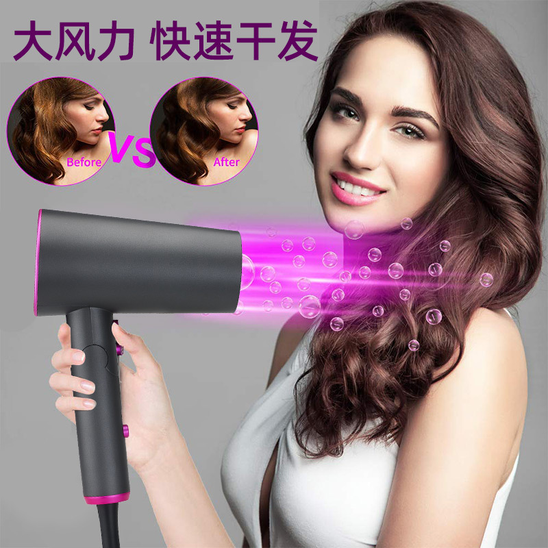 跨境电商新款折叠吹风机 便携式冷热风电吹风 注塑锤子吹风筒