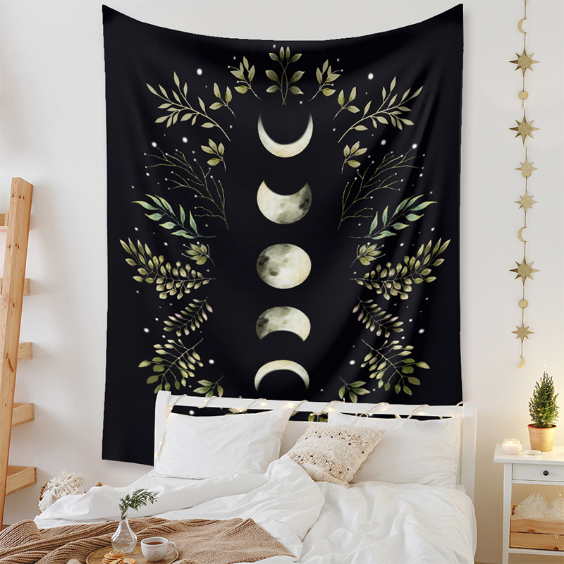 Bohemian Style Moon Phase Pattern Room Decoration Tapestry Wholesale Nihaojewelry display picture 4