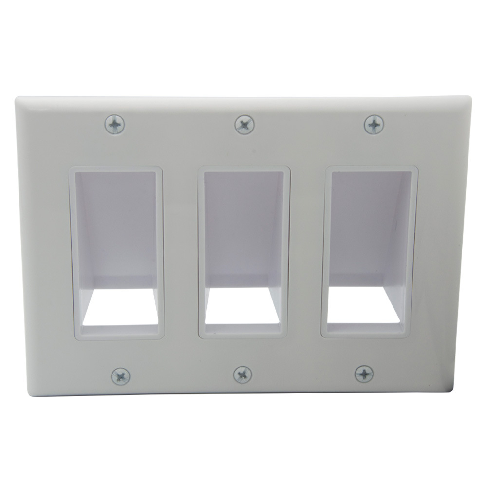 美式 3GANG 多媒体 穿线面板