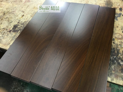 森怡二翅豆紫檀色实木地板 龙凤檀原木檀木地 厂家直销耐磨|ms