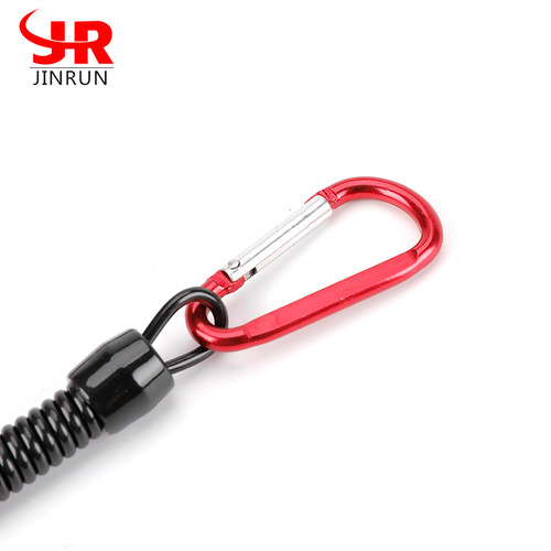 Spinning Rod Lure Fishing Gear Lost Line Tool Lost Line Middle Size with 6 Color Mountain Climbing Buckle Telescopic Fishing Rod Guard Cord