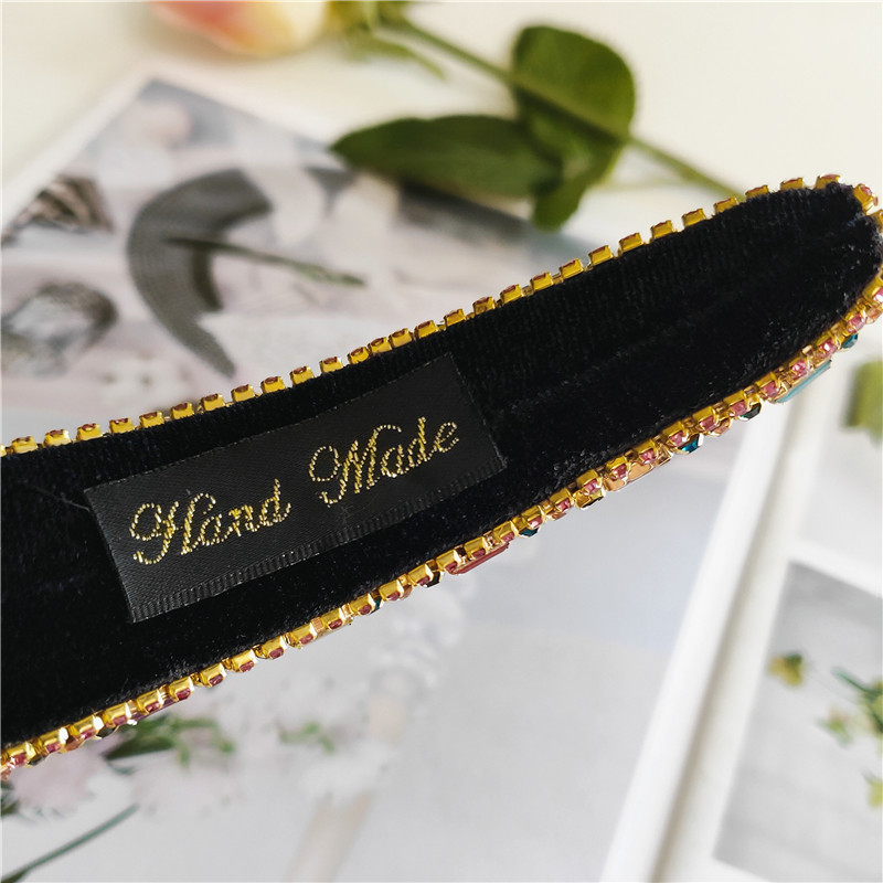 Fashion Retro Alloy Diamond Headband Original New Handmade Color Hairband Wholesale Nihaojewelry display picture 8