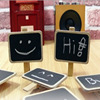 Small wholesale wooden  Cartoon blackboard Clamp Notes folder Ornaments Home Furnishing Abstract Modern minimalist