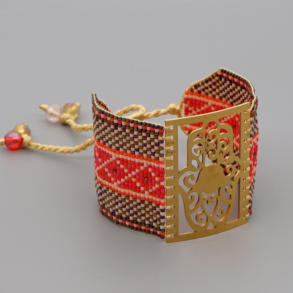 fashion new rice beads weaving palm ethnic style braceletpicture31