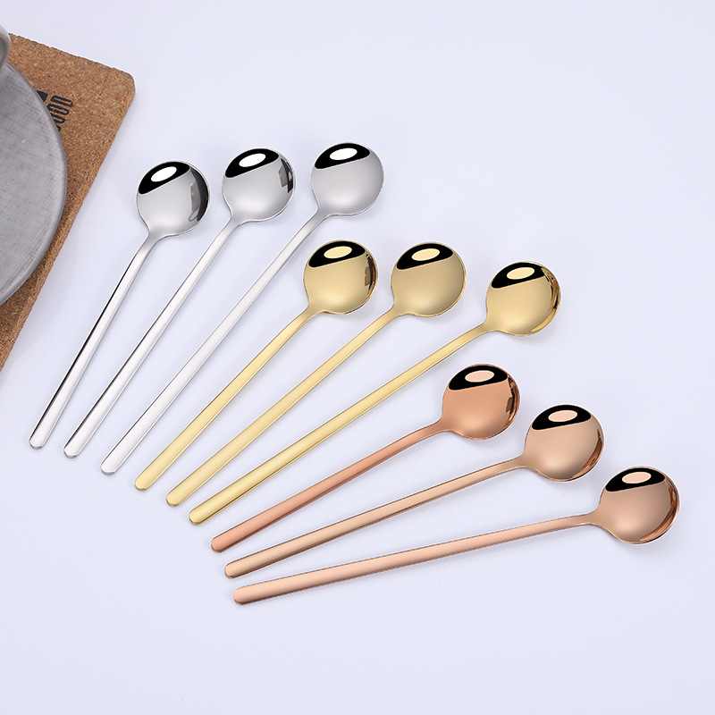 Amazon for 304 stainless steel Round Mug Coffee spoon originality ice cream