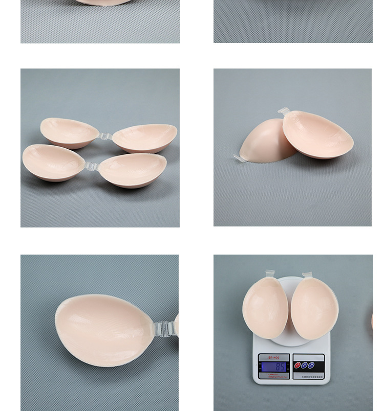 Solid Color Seamless Bra Sexy Sexy Cupro Fiber Invisible All Seasons Bra display picture 1