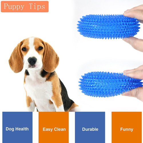 Amazon AliExpress Dog chewing and chewing toys TPR thorn ring chewing and chewing resistant pet teething interactive toys