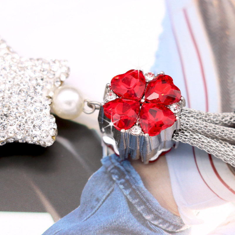 Car rearview mirror pendant metal pendant car Crystal Diamond Ball interior pendant car decoration rhinestone pendant ornaments