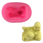 工厂价 弥勒佛蛋糕模具DIY硅胶翻糖烘焙工具 冰格模皂模 H1689蛋
