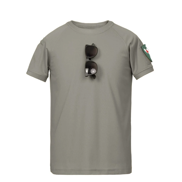 Gray round neck