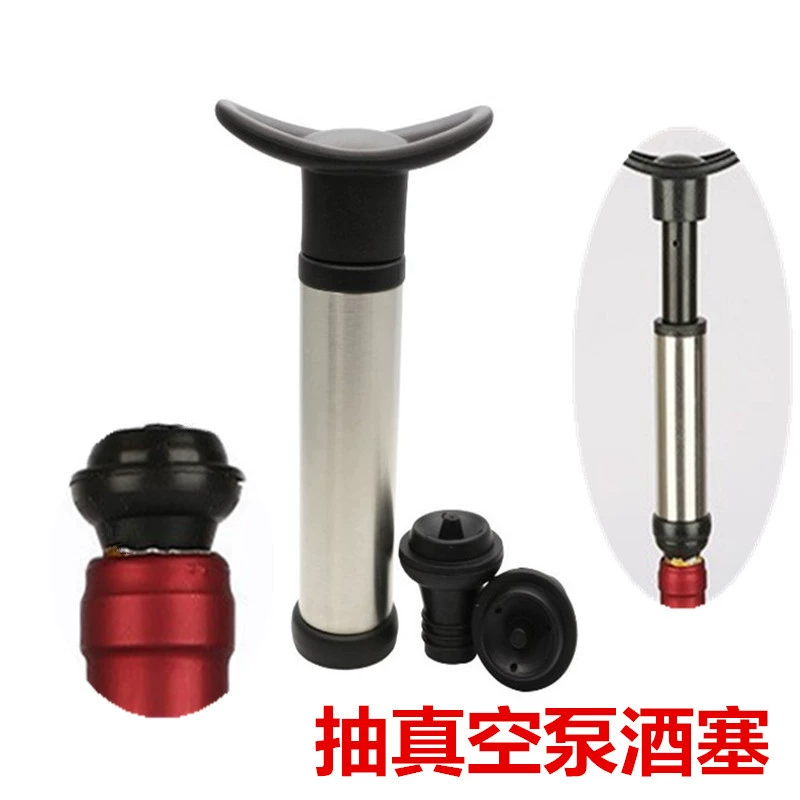 Vacuum wine bottle, silicone bottle stopper stainless steel