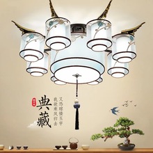 新中式吸頂燈2022新款客廳燈簡約現代大氣卧室中國風中式LED燈具