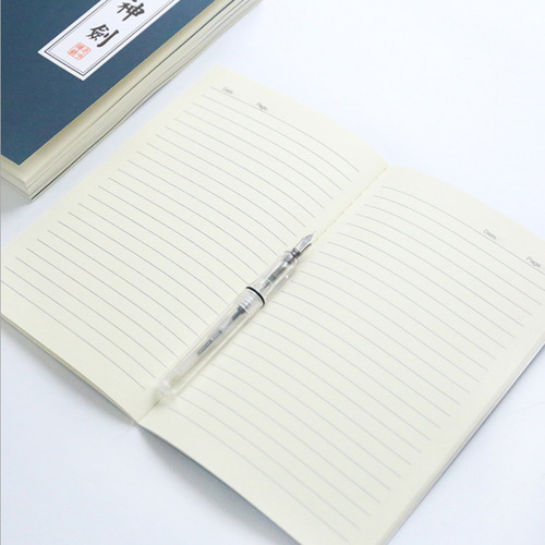 Retro wire-bound martial arts secrets notebook, personalized soft-surface paper-making hand account notepad, student stationery diary