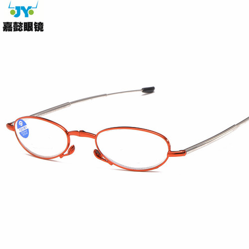 Dropshipping cross-border hot style exquisite reading glasses, compact lighter box, anti-blue light antenna, folding reading glasses