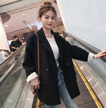 小西装外套女韩版2024新款时尚休闲小个子短款修身西服黑色上衣女
