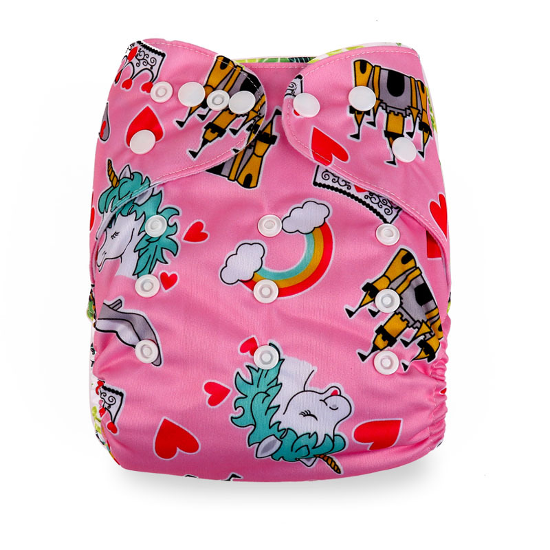 Baby Washable double-breasted diaper snap button adjustable waterproof leak-proof cloth diaper baby care products direct sales