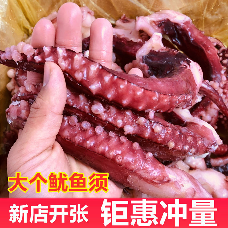 八爪鱼章鱼足新鲜鱿鱼须冷冻食品海鲜水产鱿鱼须串铁板烧麻辣鱿鱼