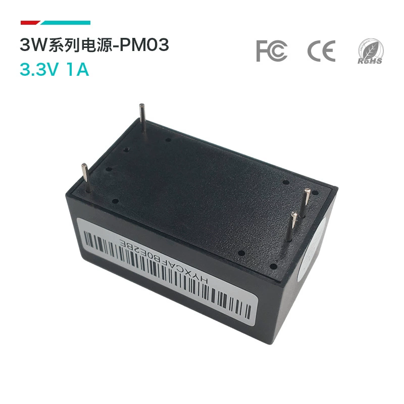 ACDC стабилизированное напряжение изоляционный модуль питания 220V в 3.3V 3W низковольтная волна шум выход защита от перегрузки PM03