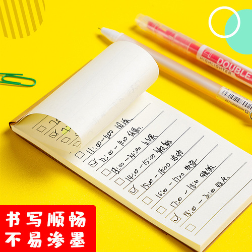 Tearable note pad, small notebook, portable daily planner, carrying task list, pocket notepad