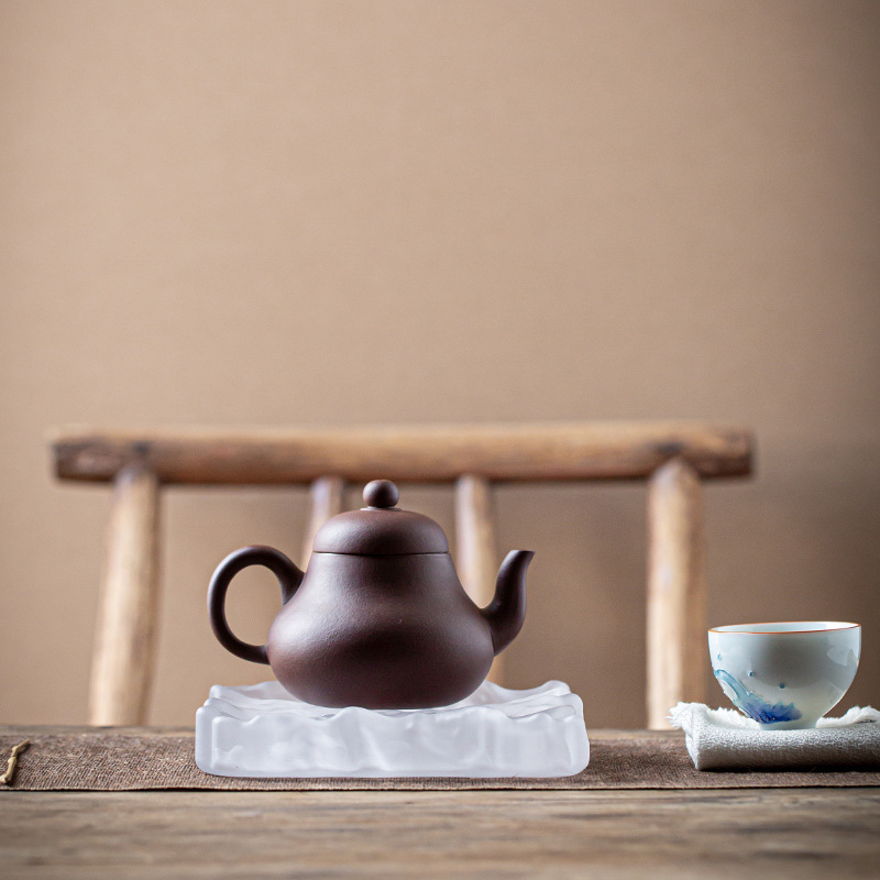 Bandeja de Té para Tetera de Esmalte Coloreado