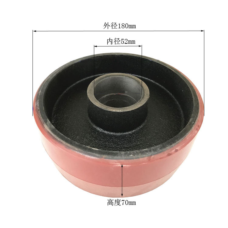 叉车轮胎 电动叉车轮 180x70-52铁芯轮 半电动堆高车后轮