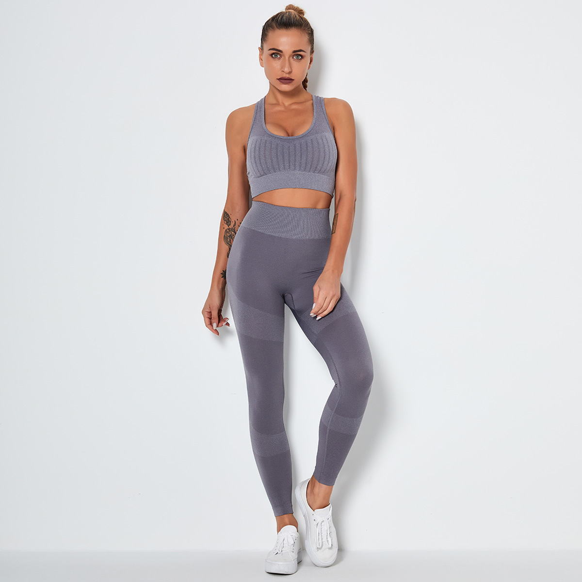 traje de yoga fitness sin costuras de secado rápido NSNS11038