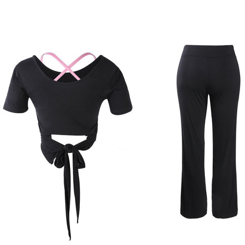 Yoga clothes for women in spring and summer new gym fitness running clothes sports aerobics clothes slimming training clothes three-piece set