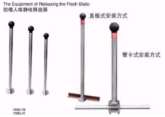 防爆人体静电释放器 型号ZFY-FJDEx-ZT库号M389907