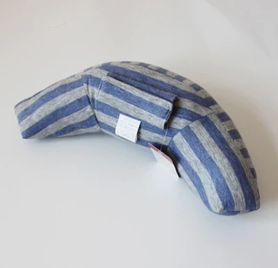 Nap Travel Seat, Headrest - navy-blue-stripes-35x15x11
