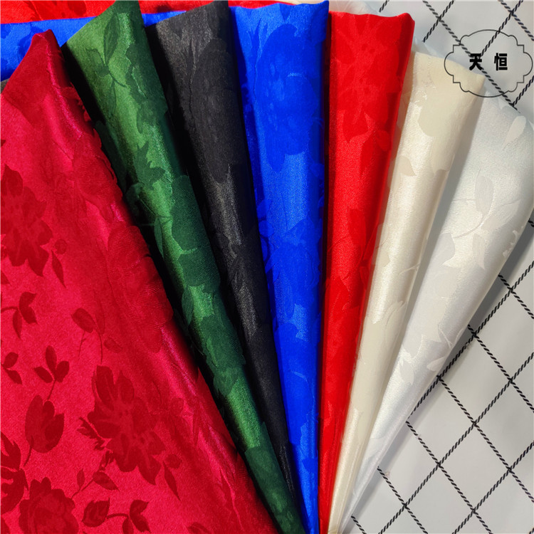 现货春夏薄款暗纹提花面料吊带衫睡衣衬衫连衣裙古装汉服旗袍批发