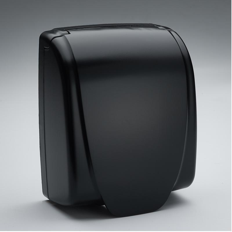 Black anti-splash box