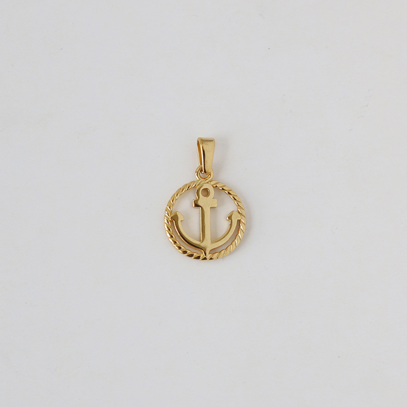 Stereo Eight Pointed Star Angel Libra Titanium Gold-plated Pendant Wholesale Nihaojewelry