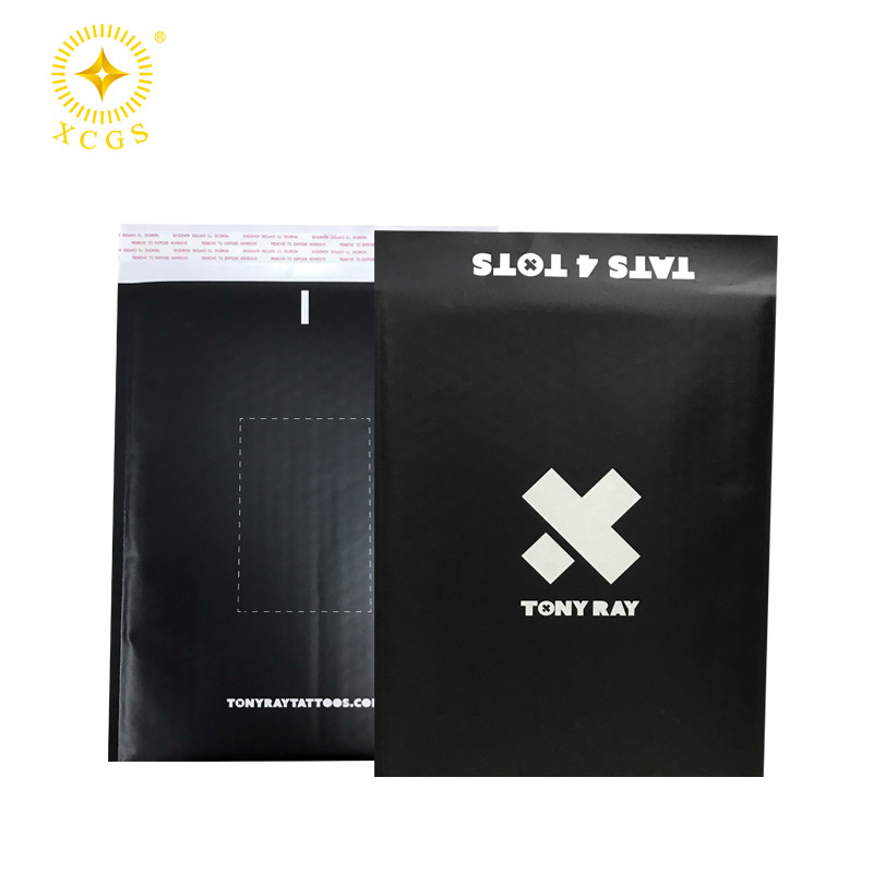 black waterproof Kraft paper Bubble Envelopes express Bubble wrap doggy bag clothing Bubble bag customized