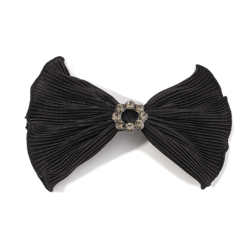 Black Bow Lace Hairpin display picture 4