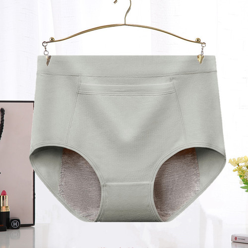 200 pounds large size cotton underwear for fat mm women during menstrual period and menstrual period anti-side leakage mid-high waist aunt hygienic pants