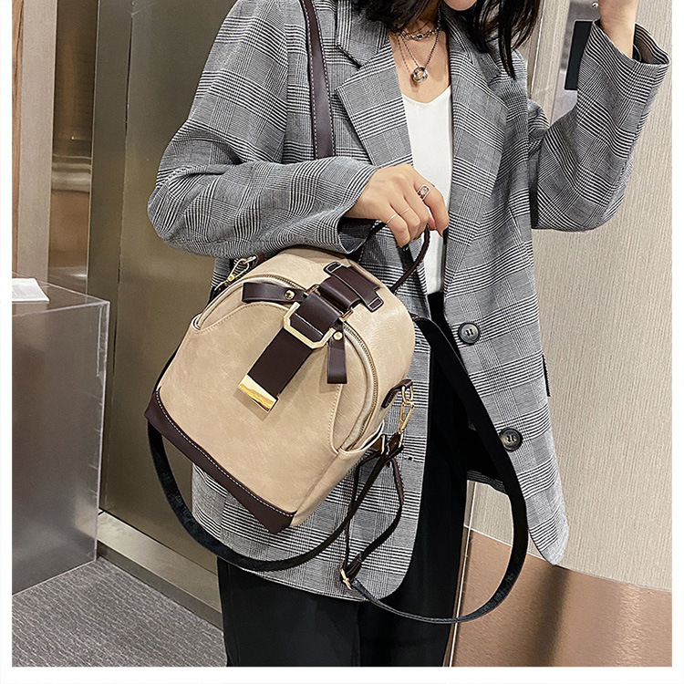 Fashion Retro Contrast Color Small Backpack Wholesale Nihaojewelry display picture 16