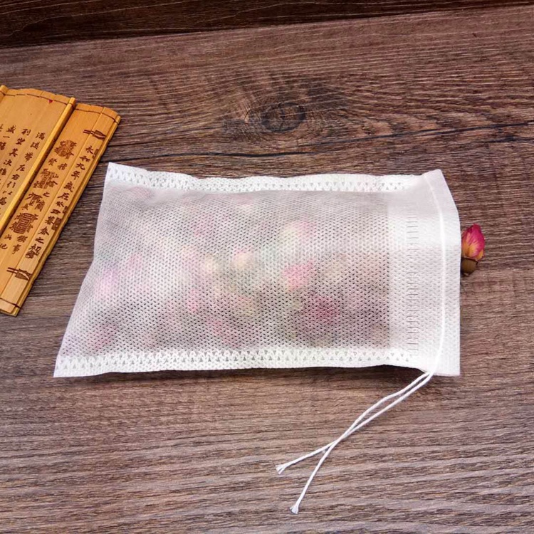 8*12cm Non-woven Bag Tea Bag Herb Medicine Decoction Bag Filter Bag Drawstring Pouch Foot Bath Bag